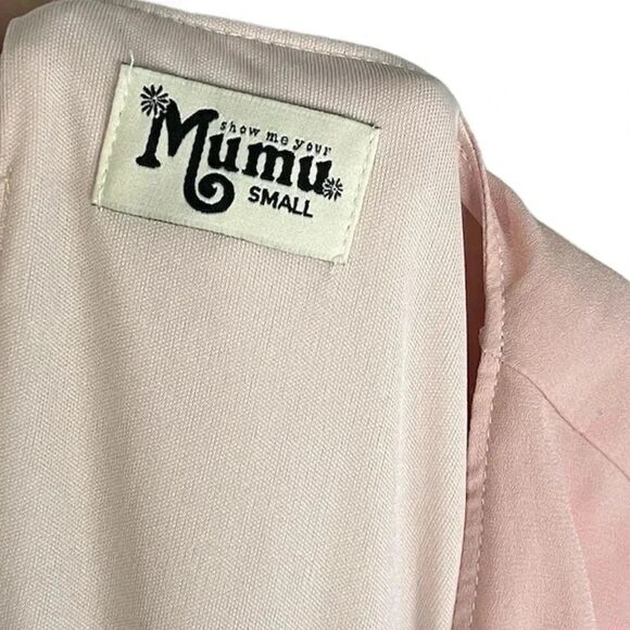 SHOW ME YOUR MUMU Pink Maxi Dress Small - Picture 3 of 5